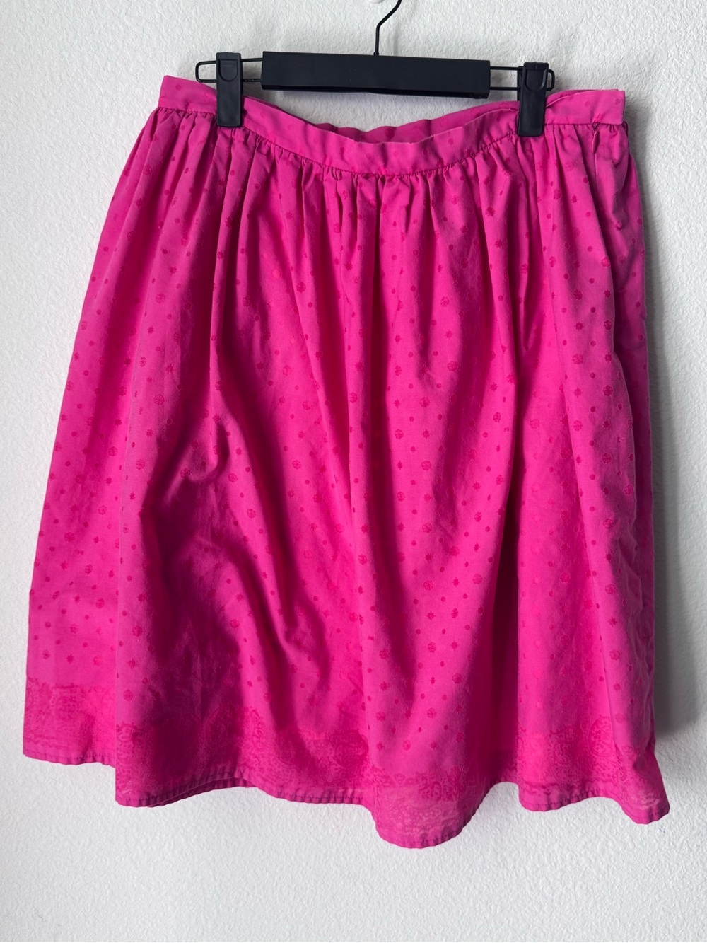 Isaac Mizrahi‎ Hot Pink A-Line Gathered Skirt